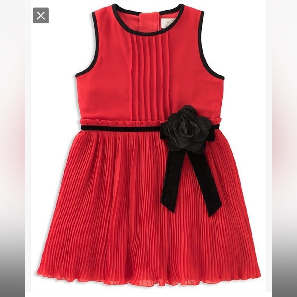Kate Spade Girl’s Pleated Chiffon Dress